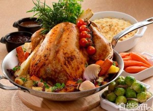 What Americans eat for Thanksgiving ? Eating turkey