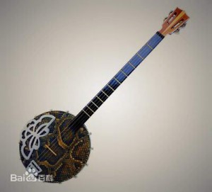 Qin Qin Han playing musical instruments