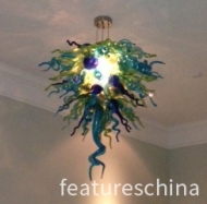 Green with Envy Hand Blown Glass Chandelier