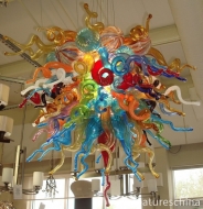 Small Colored Murano Glass Chandelier Lighting Pendant Lamps
