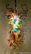 Luxury Multi Color Flower Twisted and Balls Glass Chandelier Lights