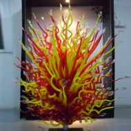 Firefly Large Tree Standing Light Hand Blown Murano Glass Sculpture
