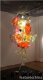Blooming Colors Flower Hand Blown Glass Plates Chandelier
