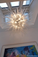 Explosion Clear Crystal Chandelier Lighting with LED lights
