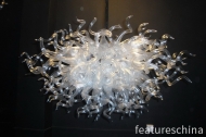 Noble white chandeliers hand-blown glass art