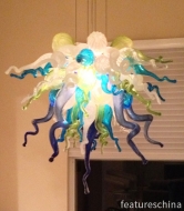 Creative Hand Blown Glass Chandelier Colored LED For Living Room Bedroom Dining Room