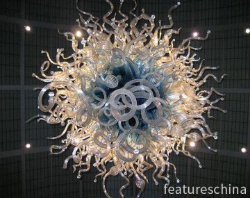 Star Sky Colored Hand Blown Glass Chandelier Lamp