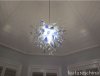 Nordic Style Blue Murano Glass Chandelier Hanging Lamp